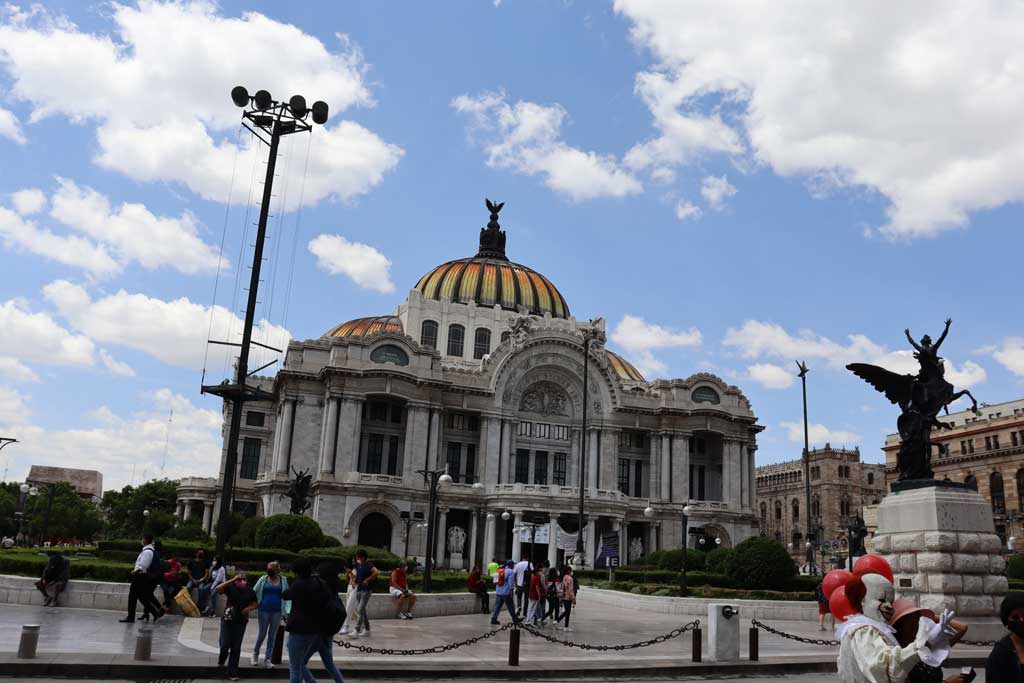 Palacio de Bellas Artes en la Ciudad de Mexico